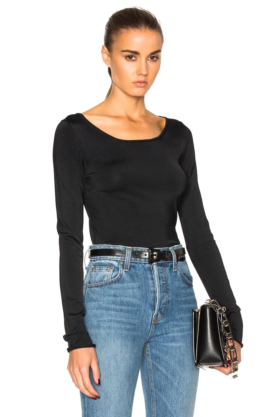 Acne Roso Tight Sweater in Black | Lyst