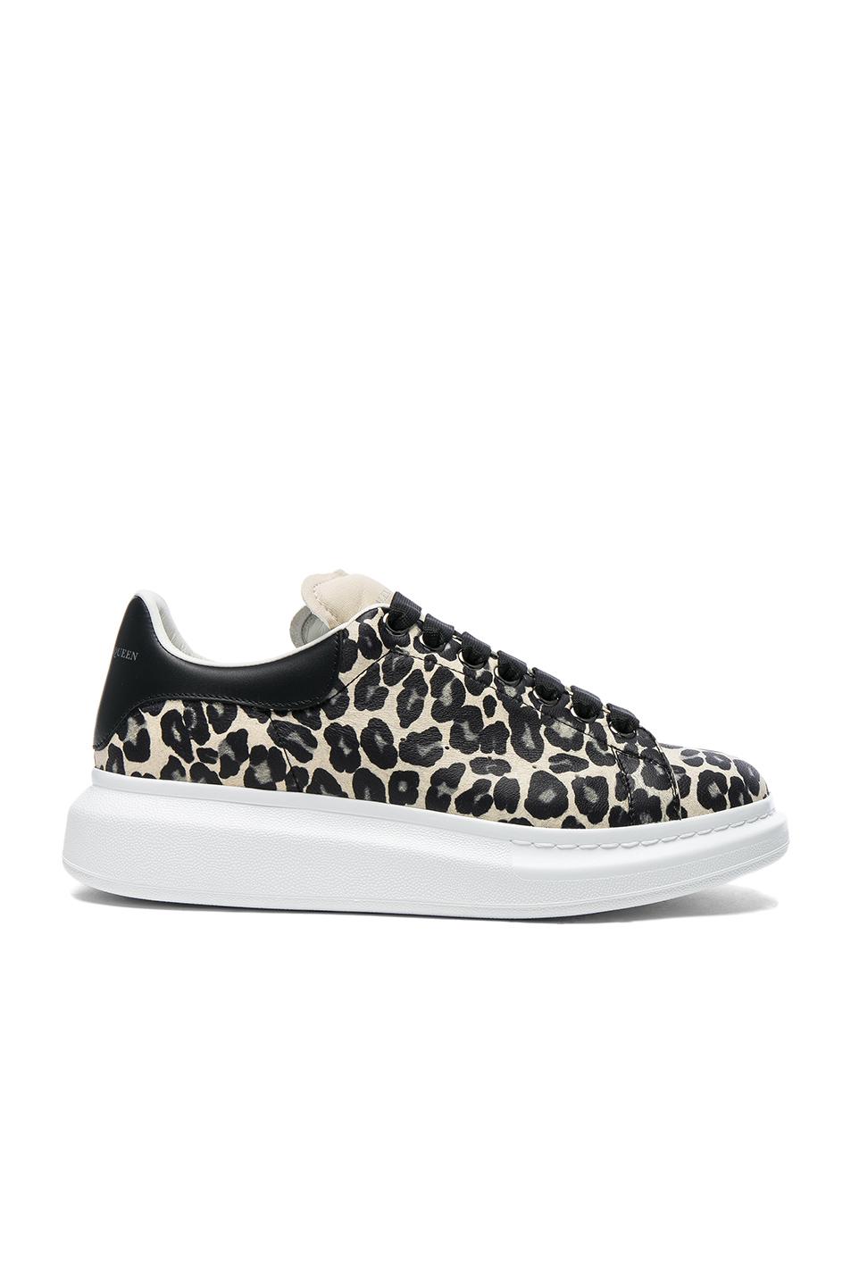alexander mcqueen leopard trainers