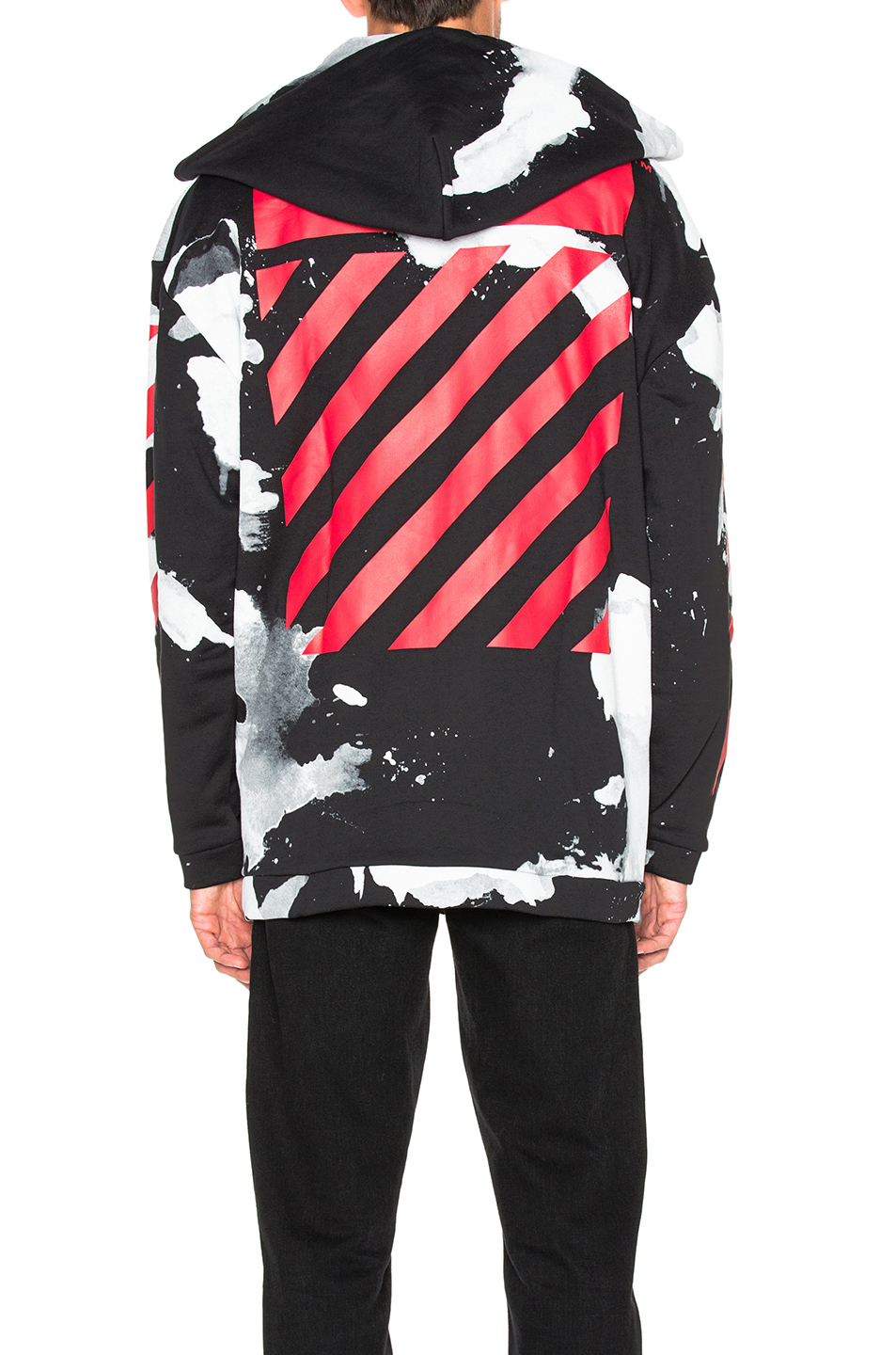 Off White c o Virgil Abloh White Liquid Spots Hoodie Lyst