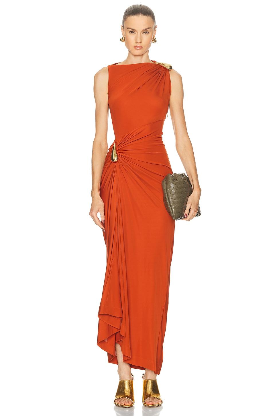 パーティードレス Bottega Veneta Silk Cap Sleeve Belted Gown Women's Bottega Veneta Formal dresses and evening gowns from
