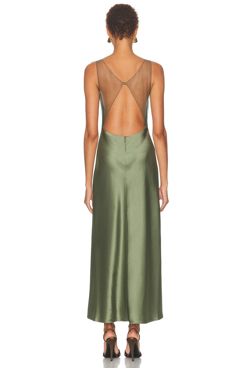chinese dress ladies Vintage Ralph Laurent Purple Label One-Shoulder Draped Silk Gown  Recess