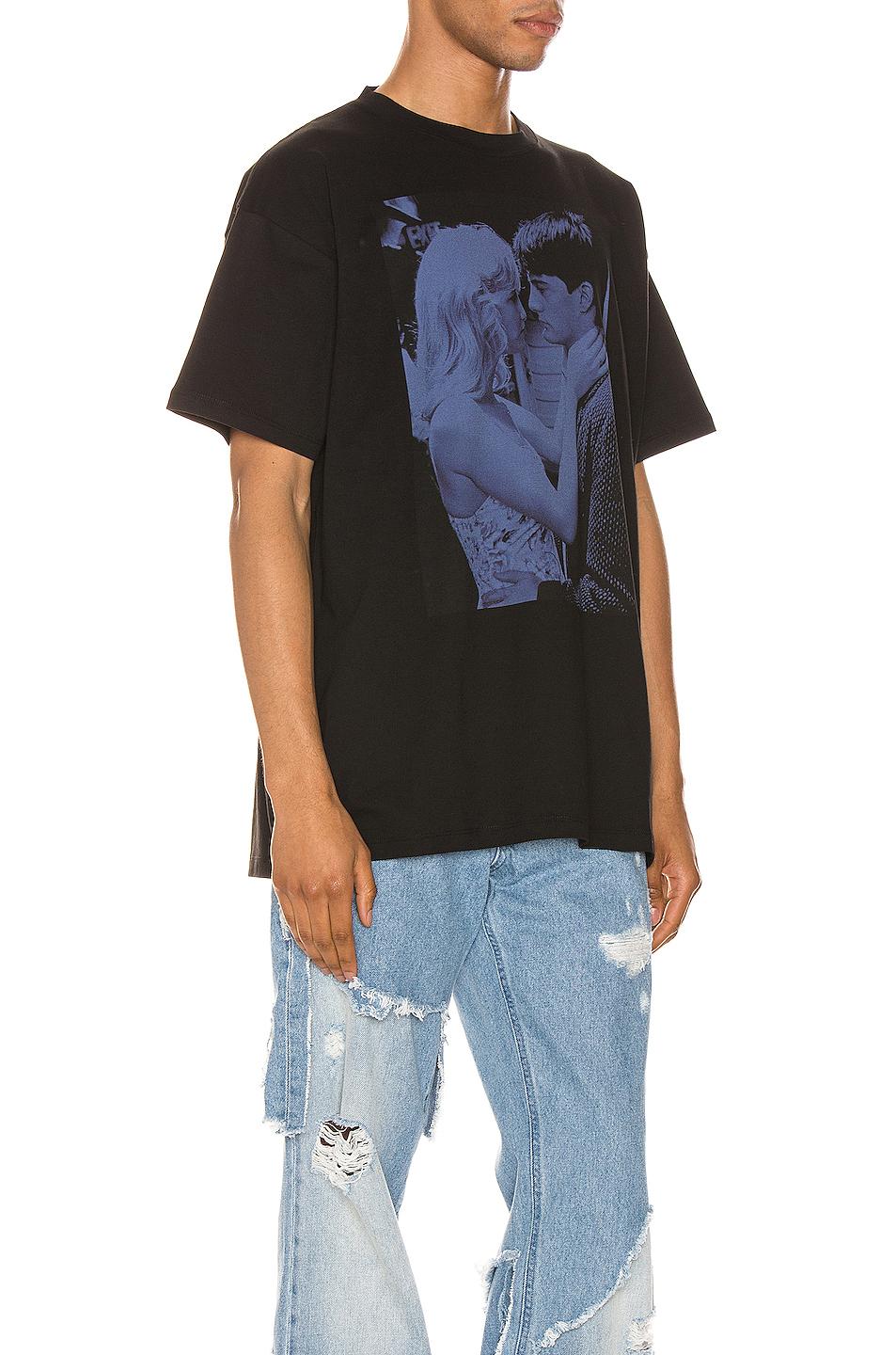 Raf Simons Cotton Blue Couple Tee in 