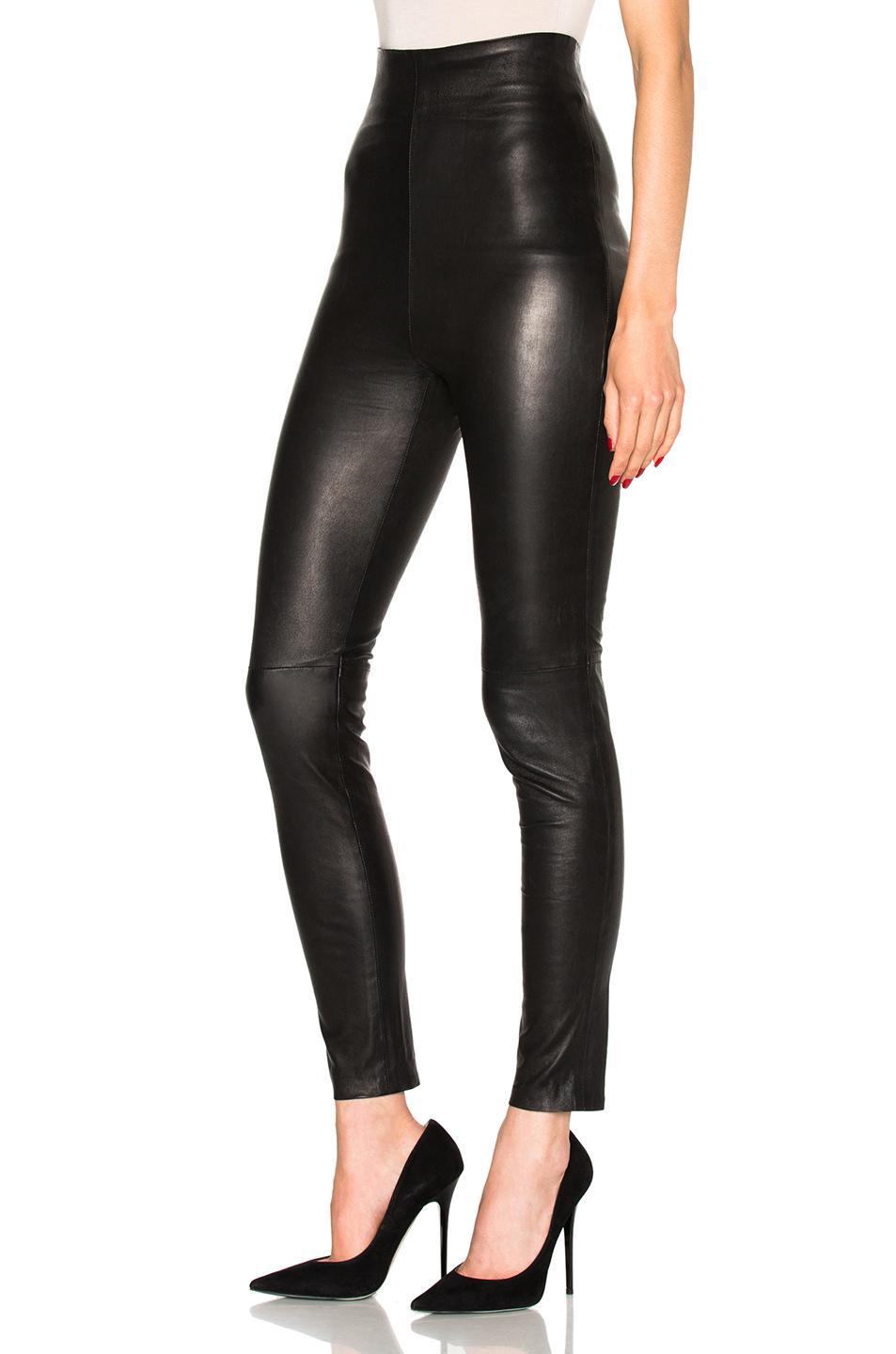 best high waisted leather leggings