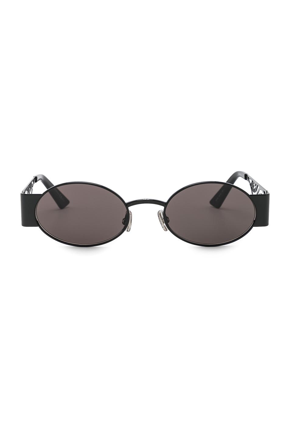 Dior Leather Rave Sunglasses in Black & Gray (Black) - Lyst