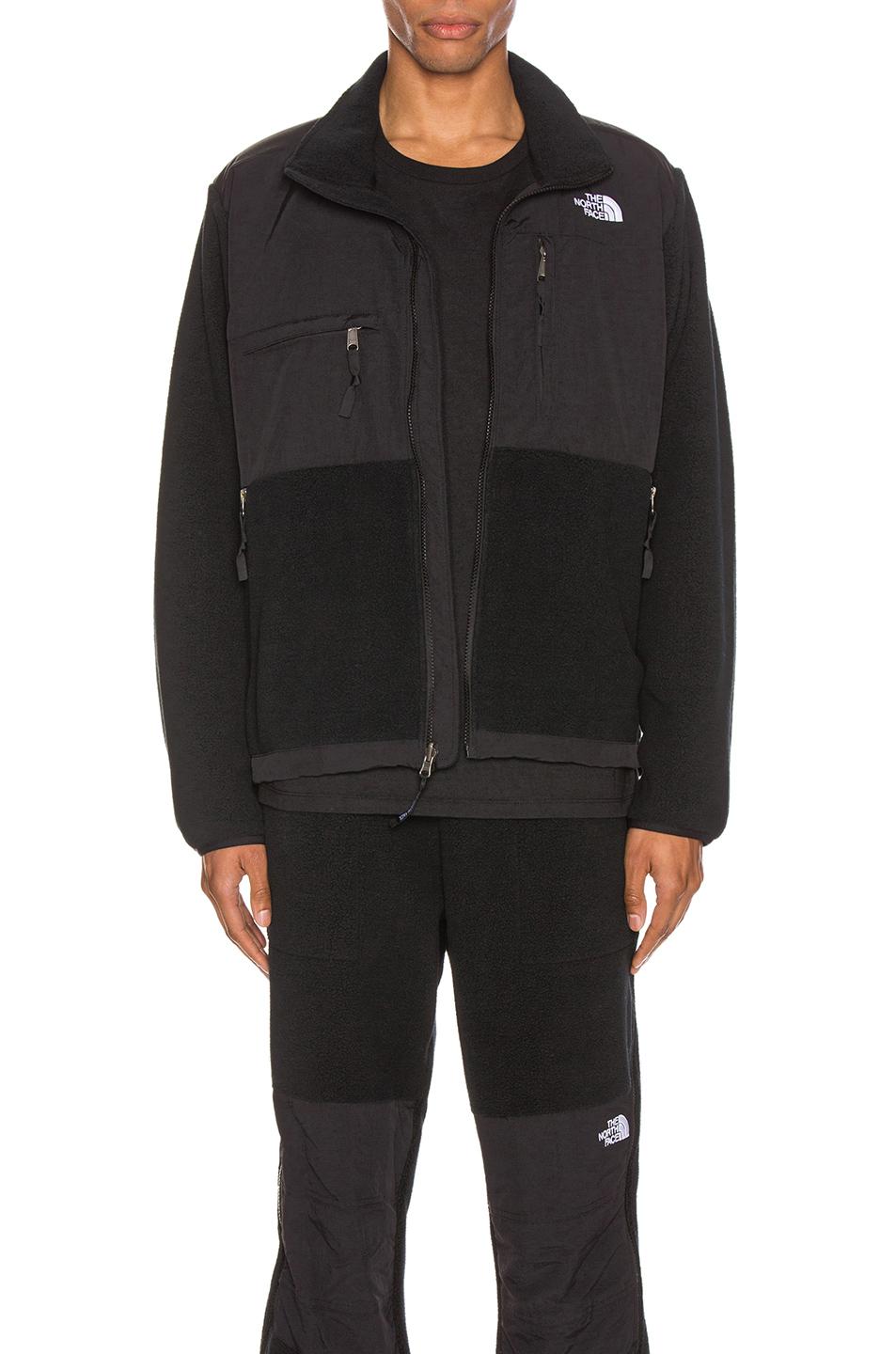 north face denali jacket black