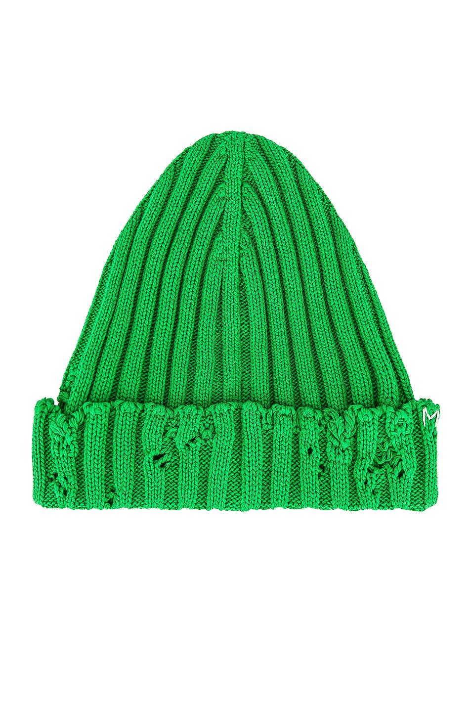 Marni Cotton Beanie Hat in Emerald 