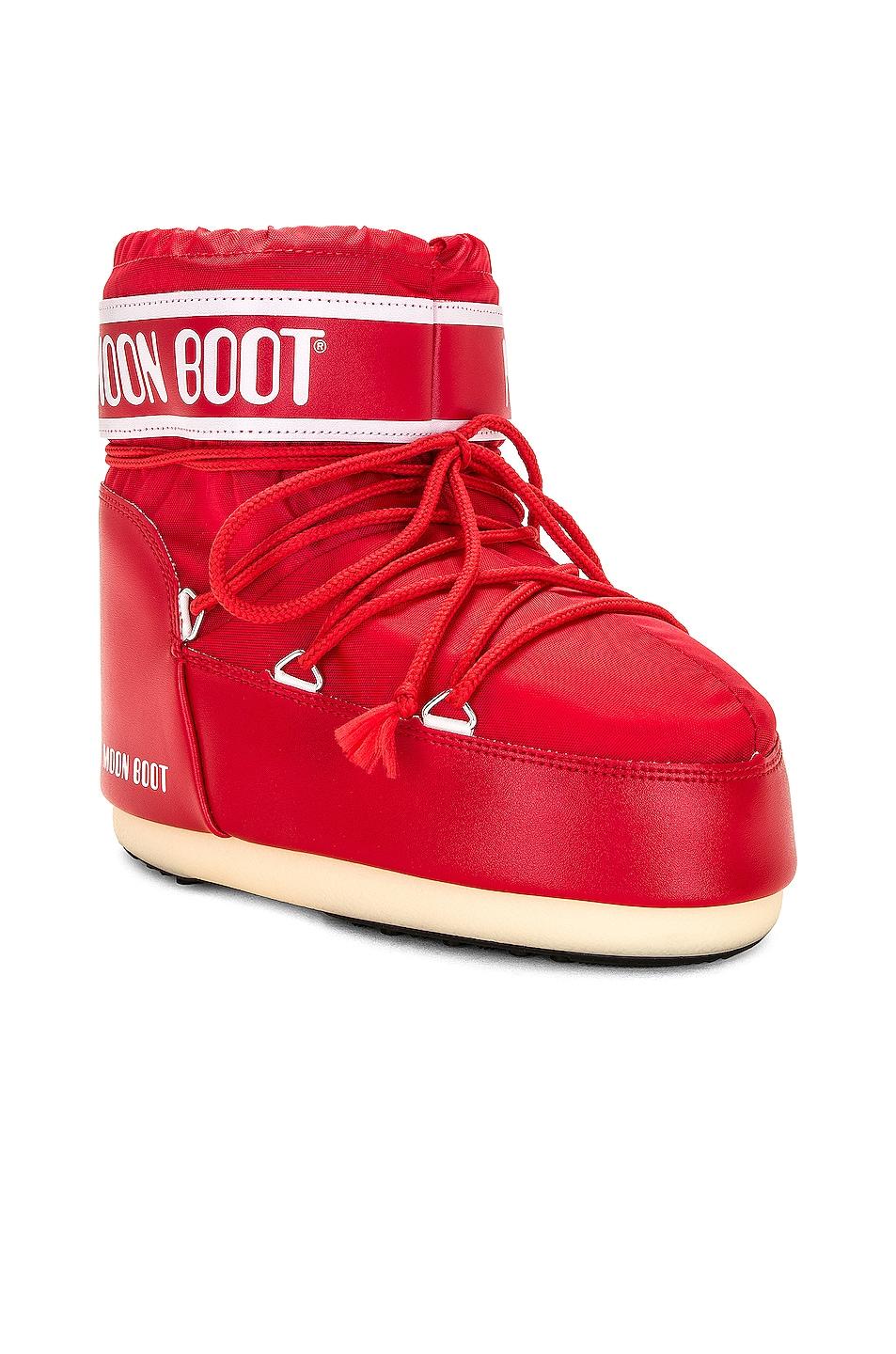 Moon Boot Icon Low Nylon Boot in Red | Lyst