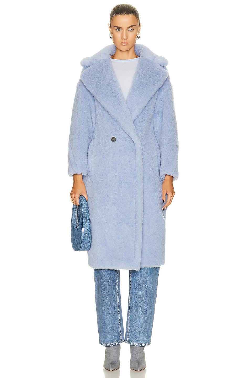 Max Mara Ted Girl Coat in Blue | Lyst