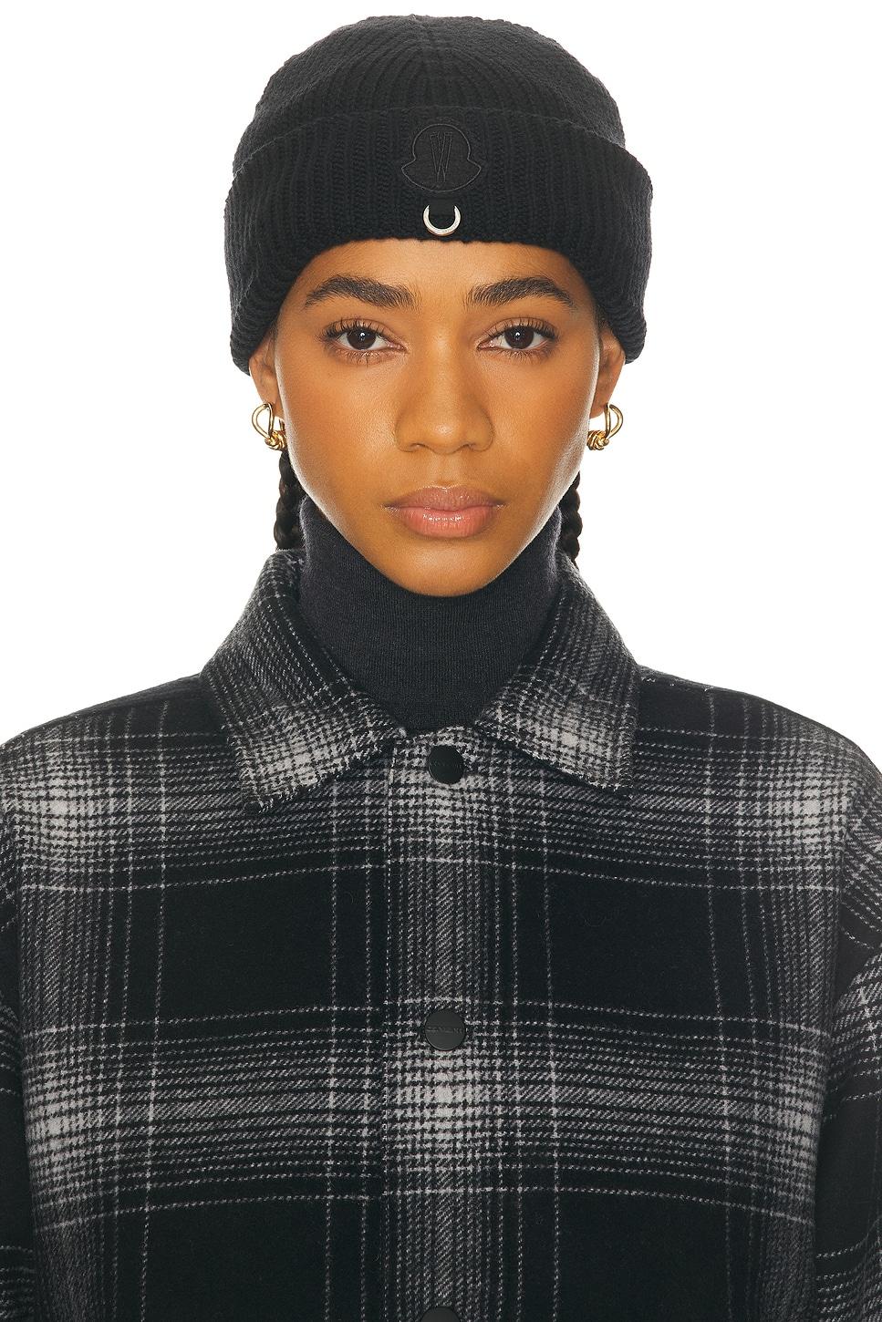 Moncler Genius X Willow Smith Wool Beanie in Black | Lyst