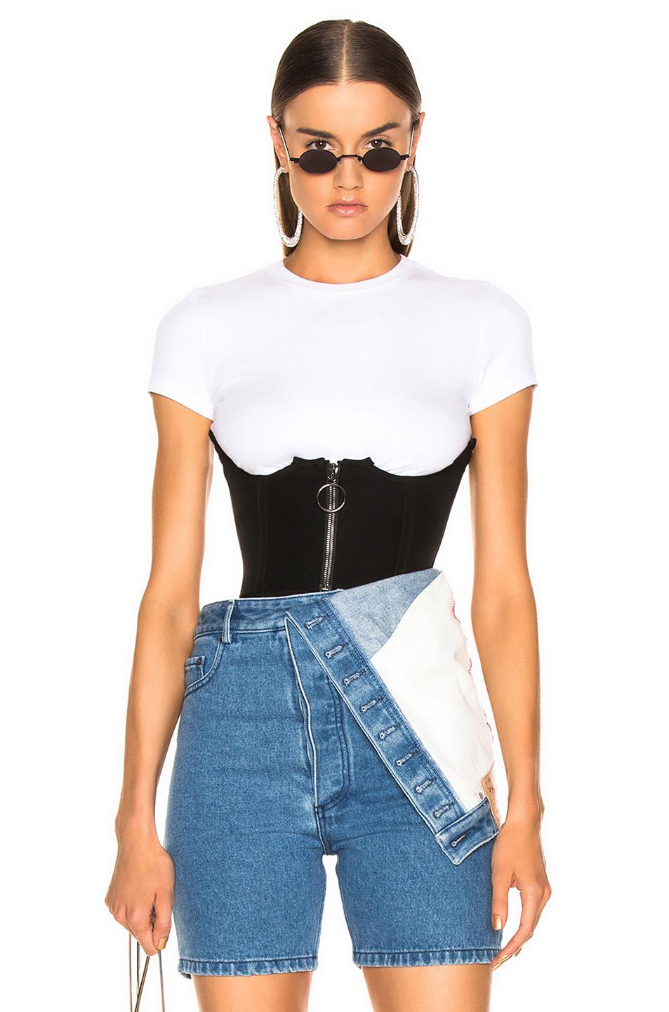 off white bustier top