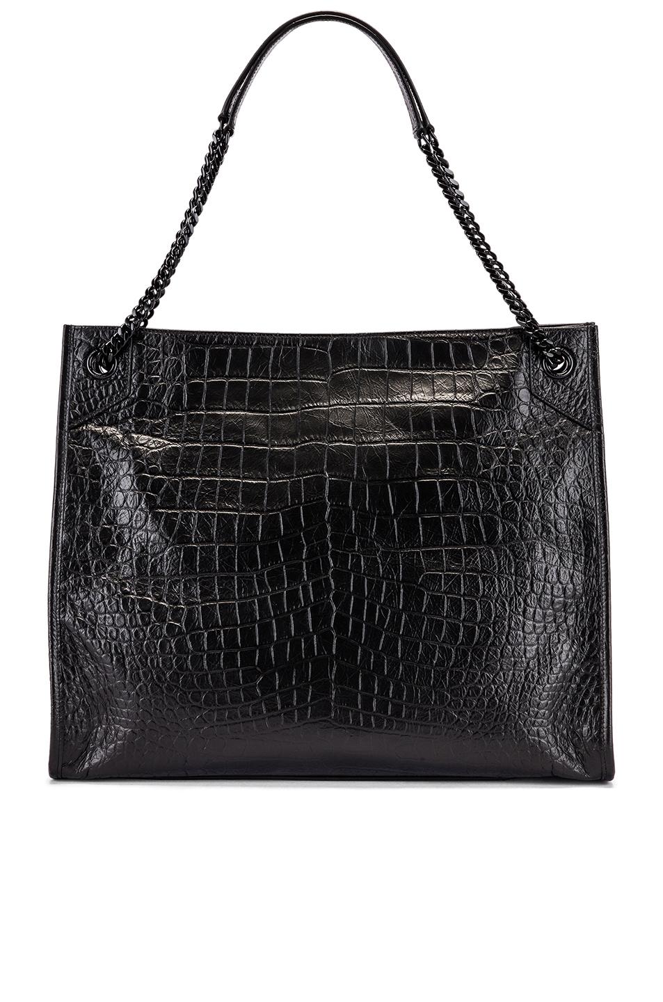 ysl niki croc embossed
