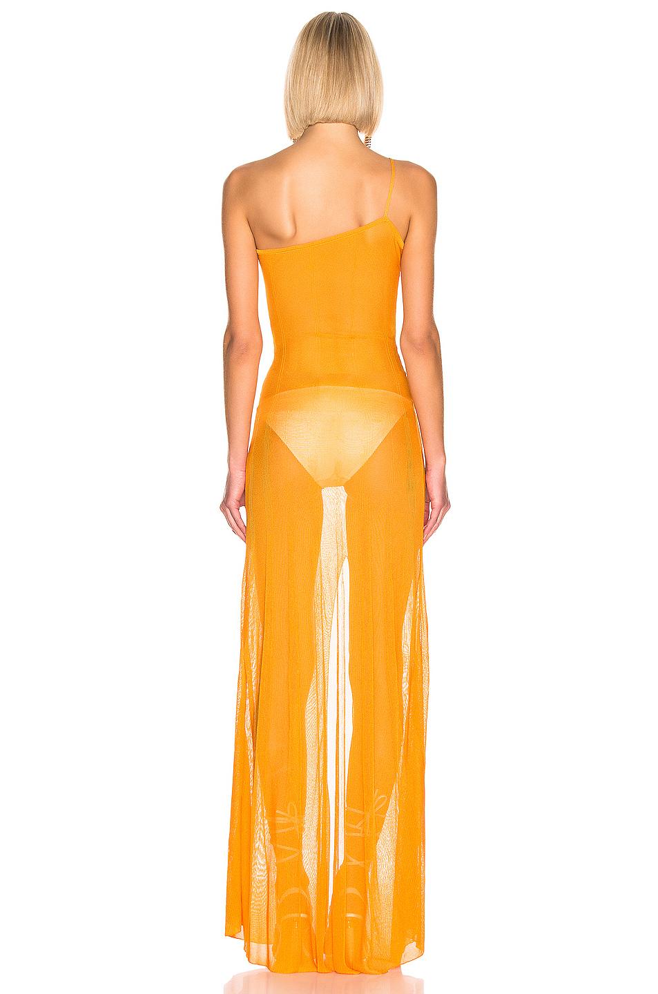 jacquemus orange dress