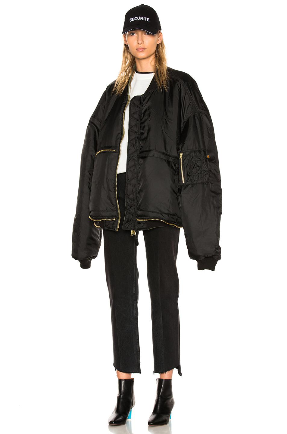 alpha industries oversized bomber