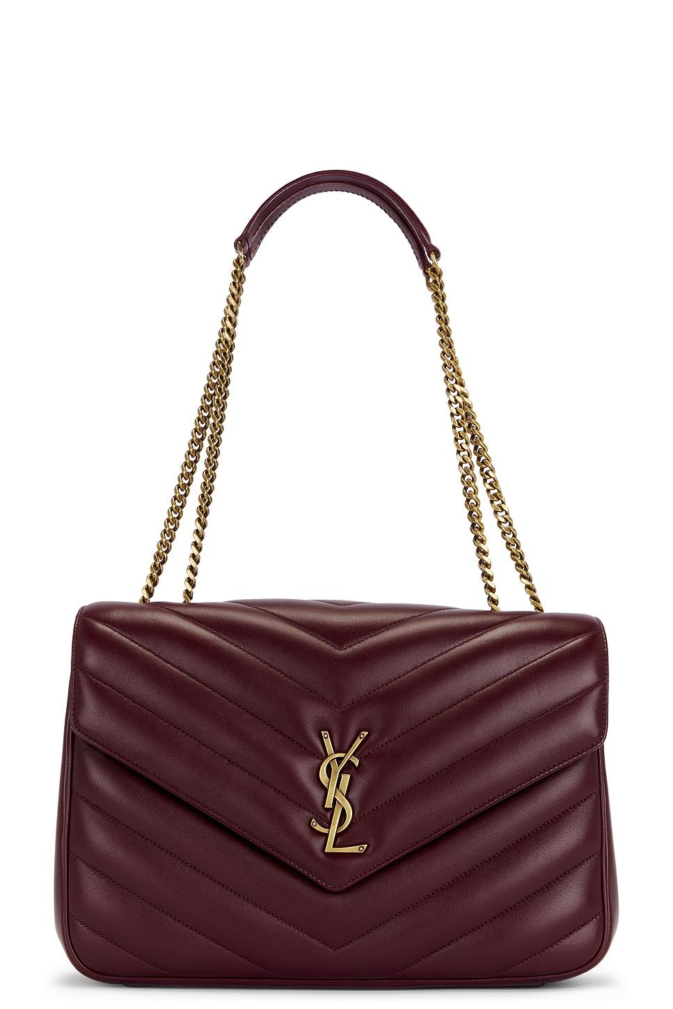 ショルダーバッグ・ポシェット SAINT LAURENT LARGE LOULOU HOT WINE LEATHER BAG Designer Saint Laurent Loulou Bags for Women - Up to 36% off