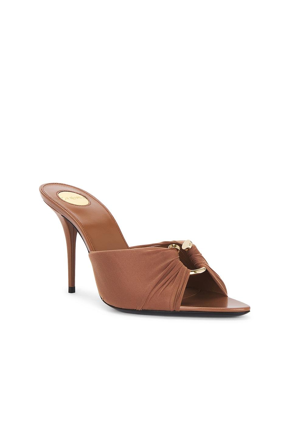 Saint Laurent Gippy Mule Sandal in Brown | Lyst Saint Laurent Gippy Mule Sandal in Brown | Lyst