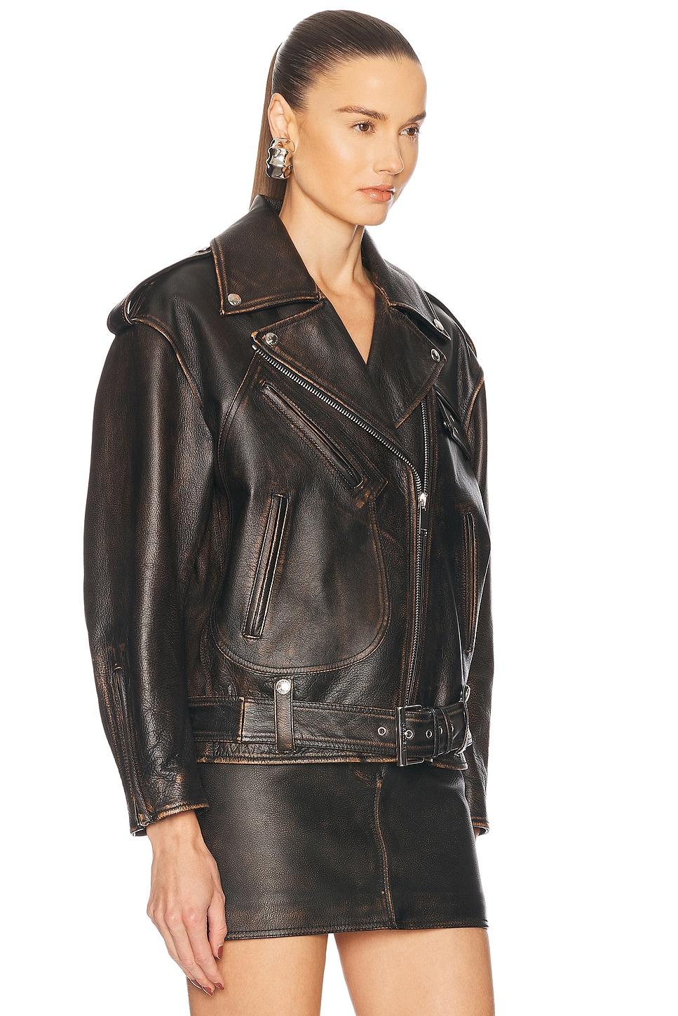 ジャケット ALEXANDER MCQUEEN Black Leather Oversize Jacket $_10.JPG?set_id=880000500F
