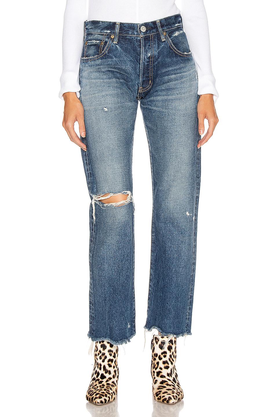 Moussy Denim Guilford Straight Jeans in 
