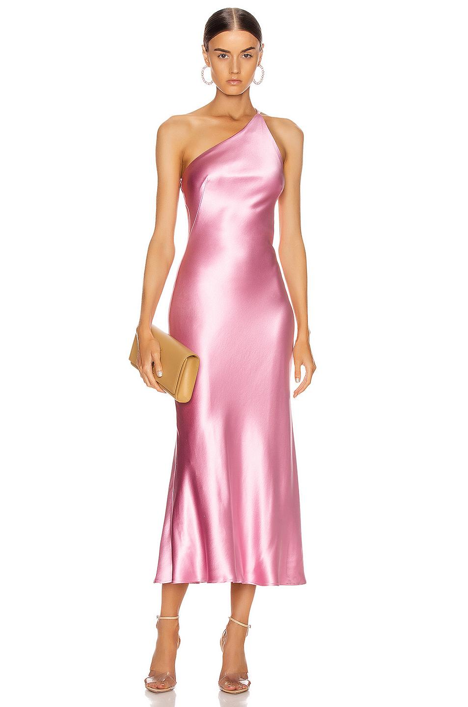 Galvan London Cropped Roxy Dress in Rose (Pink) - Lyst