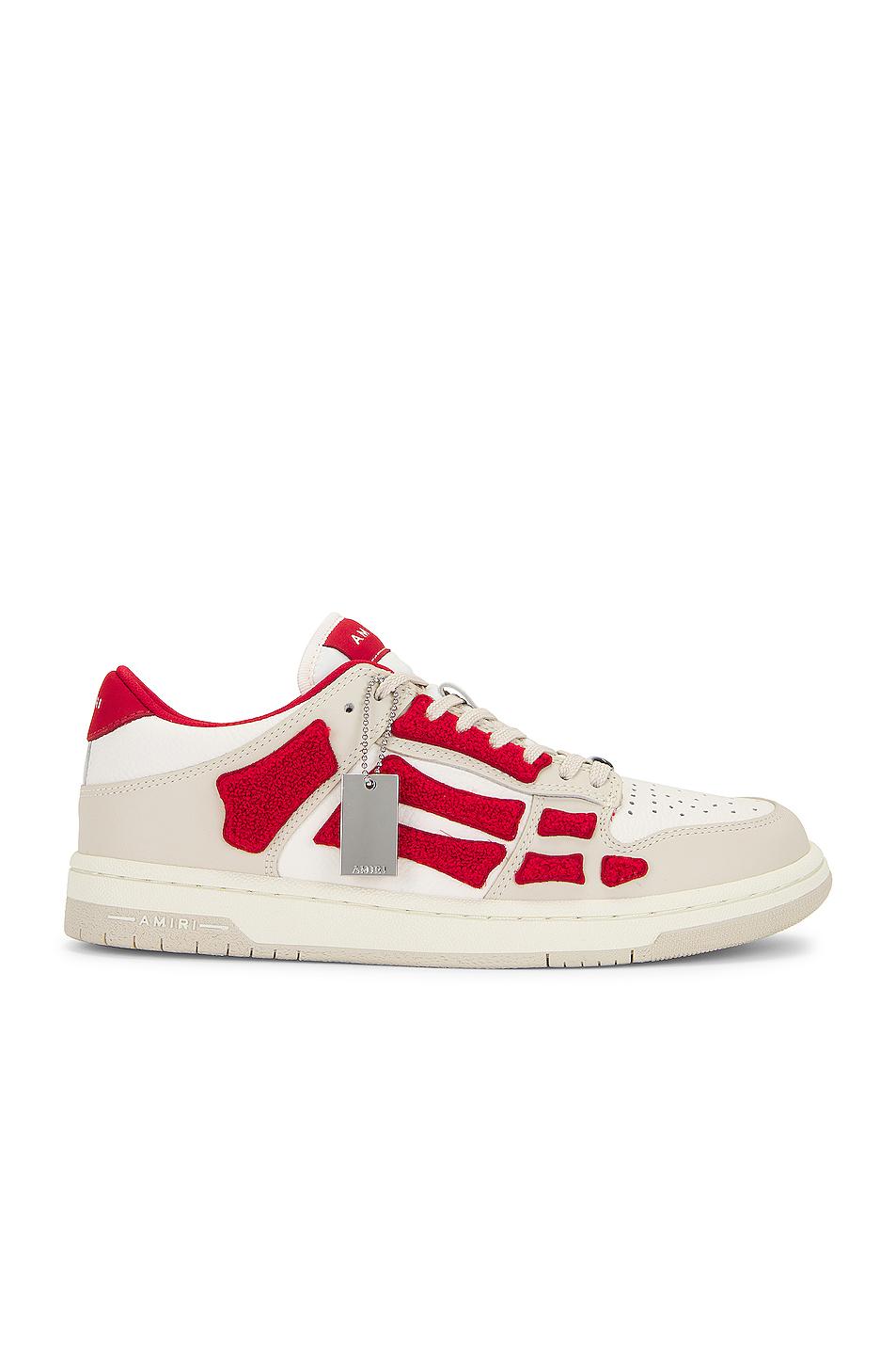Amiri Skeleton Low Top Sneaker in Red for Men | Lyst