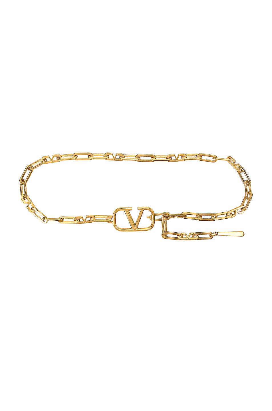 Valentino Garavani Vchain Chain Belt in Antique Brass (Metallic) Lyst