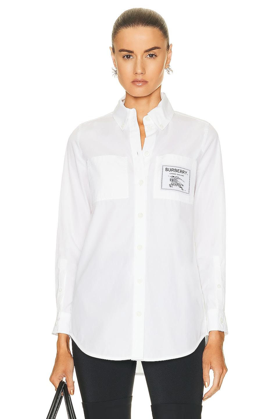 Burberry Paola Top in White | Lyst