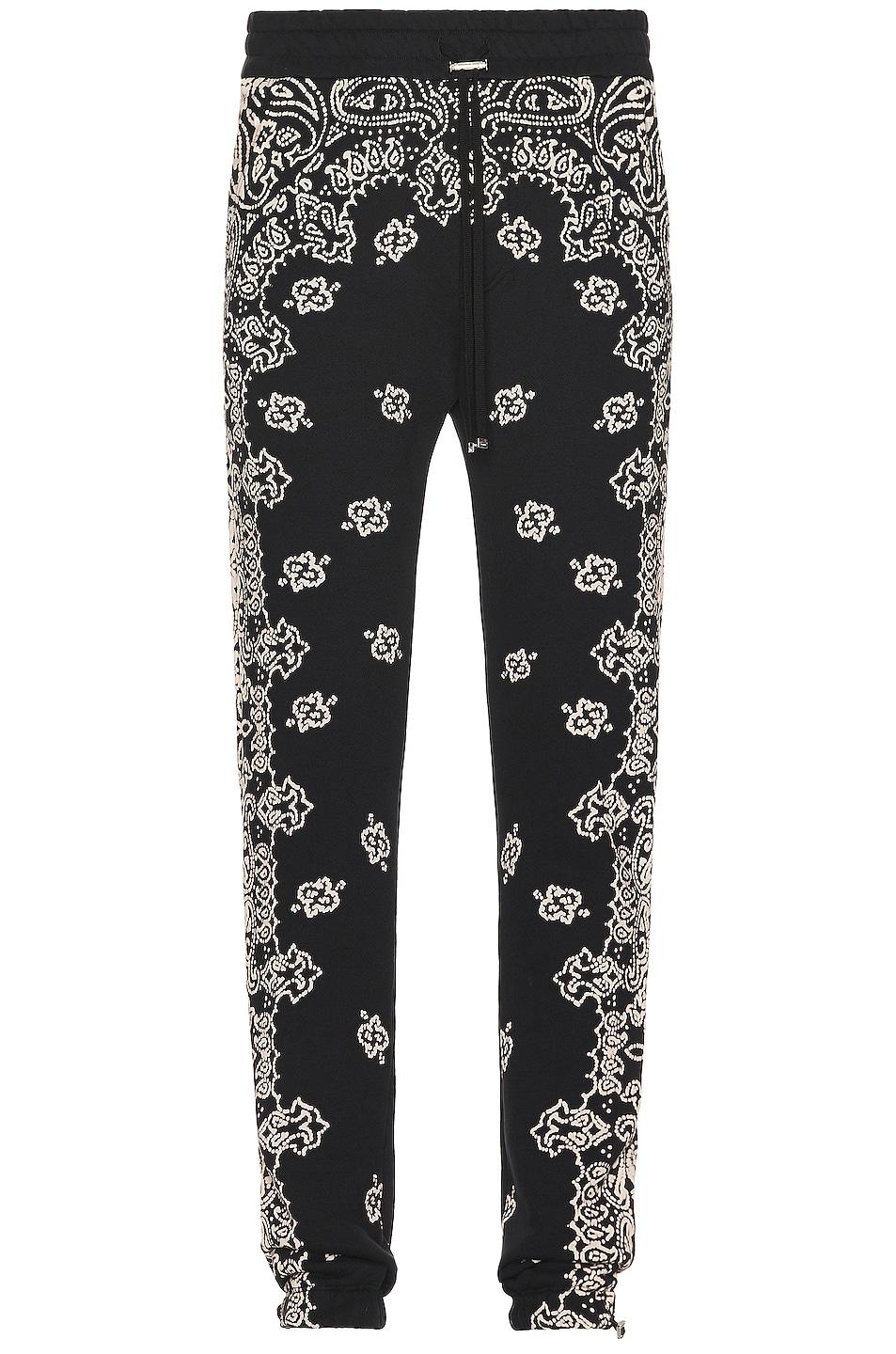 Amiri Synthetic Bandana Bleach Sweatpants in Black for Men Lyst UK