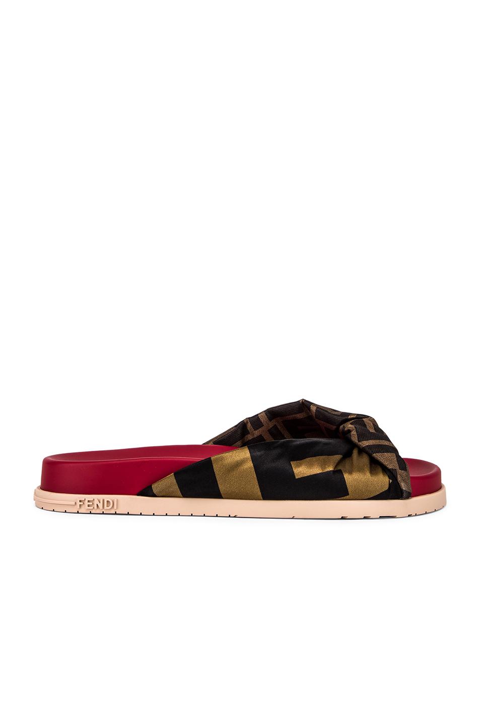 fendi red sandals