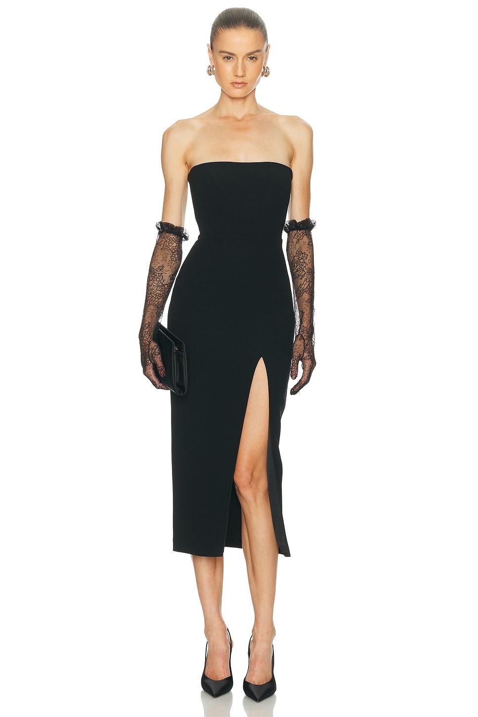 Alex Perry Strapless Dress in Black | Lyst Alex Perry Strapless Dress in Black | Lyst