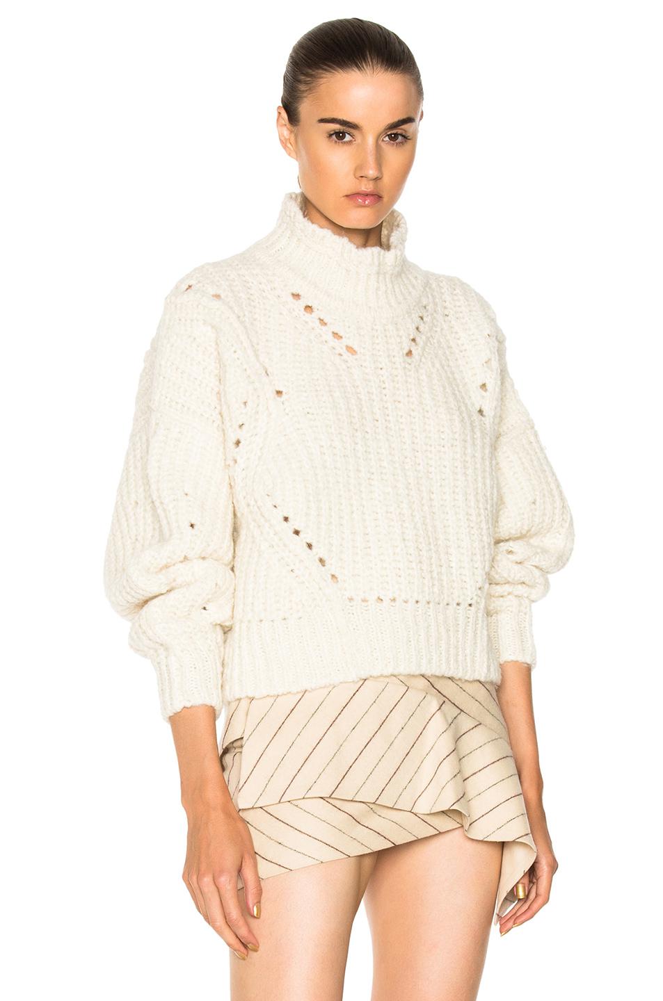 majs Knurre sadel Isabel Marant Farren Sweater in Natural | Lyst