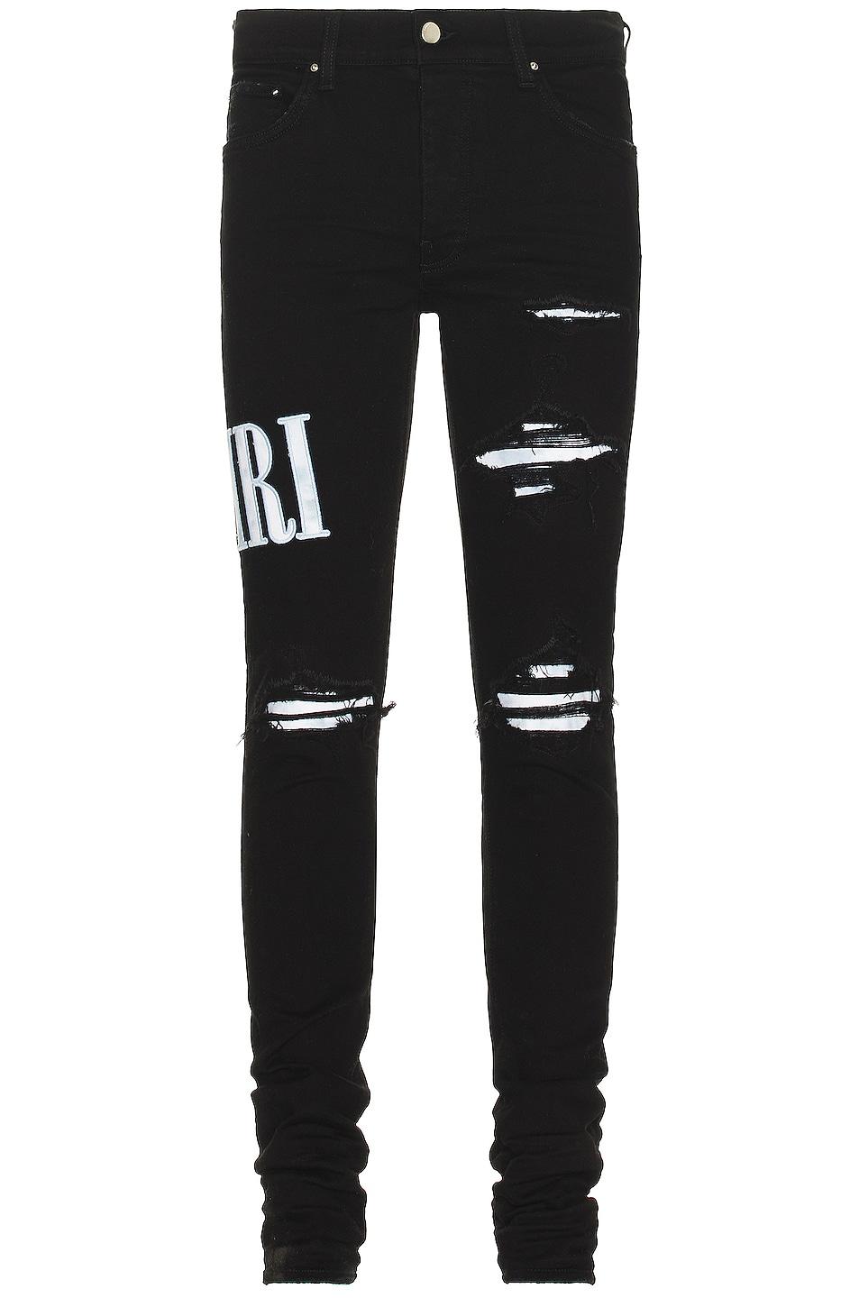 Amiri Tie Dye Core Logo Skinny Jean in Black for Men Lyst