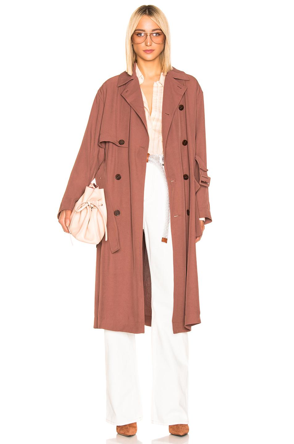 acne studios pink coat