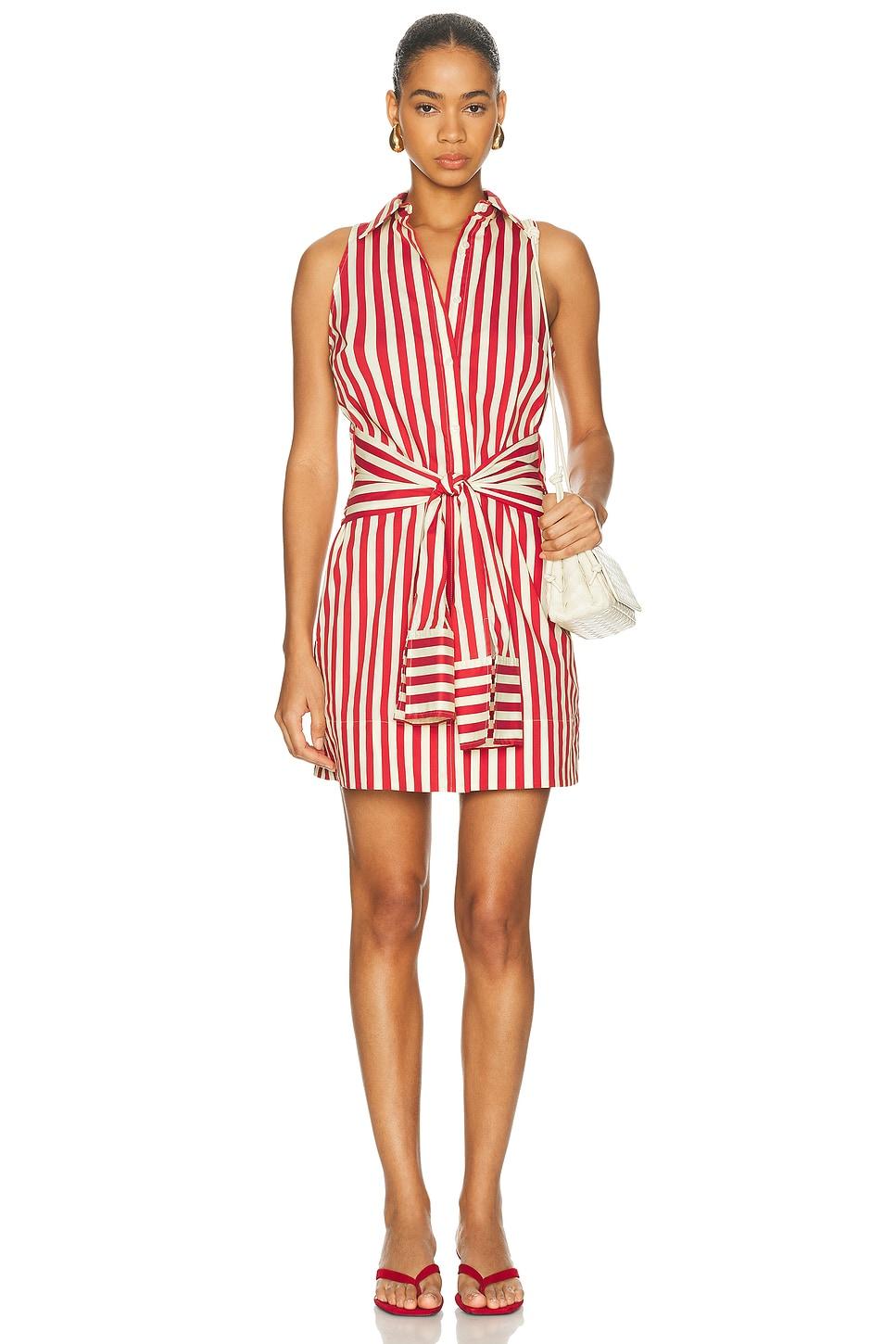 simon miller red dress Simon Miller Gingham Midi Dress | Red