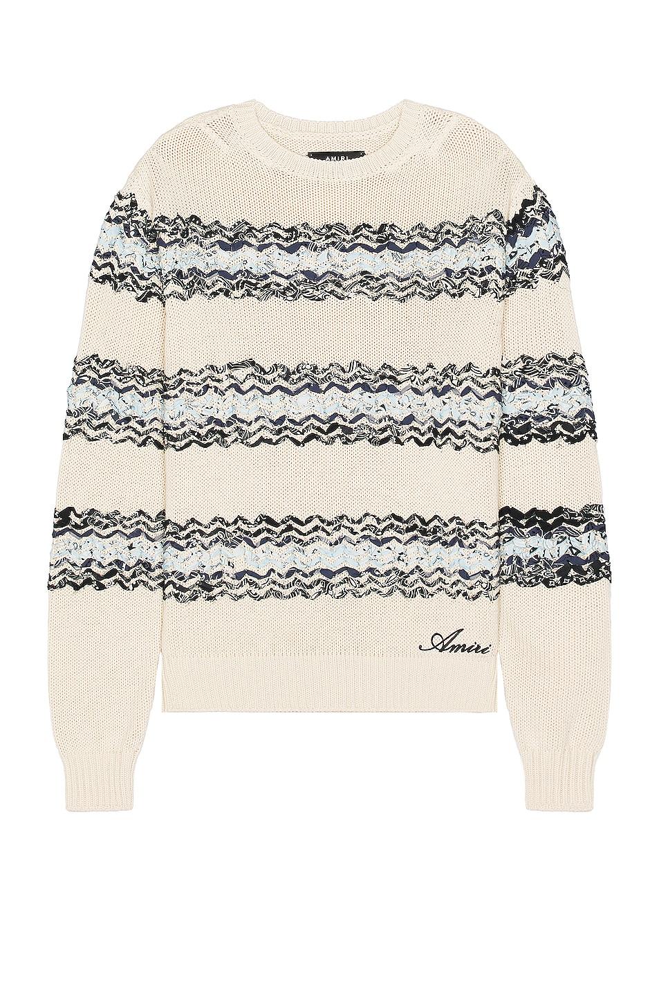 Amiri Baja Bandana Sweater in White for Men Lyst