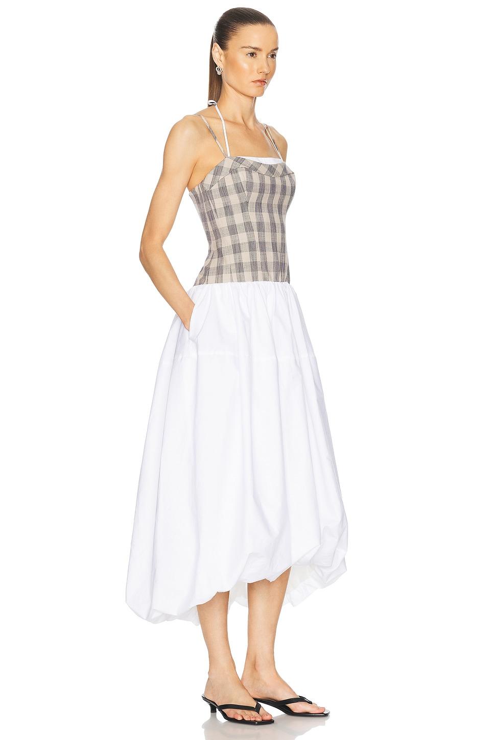 jonathan simkhai scarf embroidered handkerchief bustier dress Jonathan Simkhai | Dresses | Nwt Jonathan Simkhai Valeria Scarf Embroidered  Handkerchief Dress Tangelo In 8