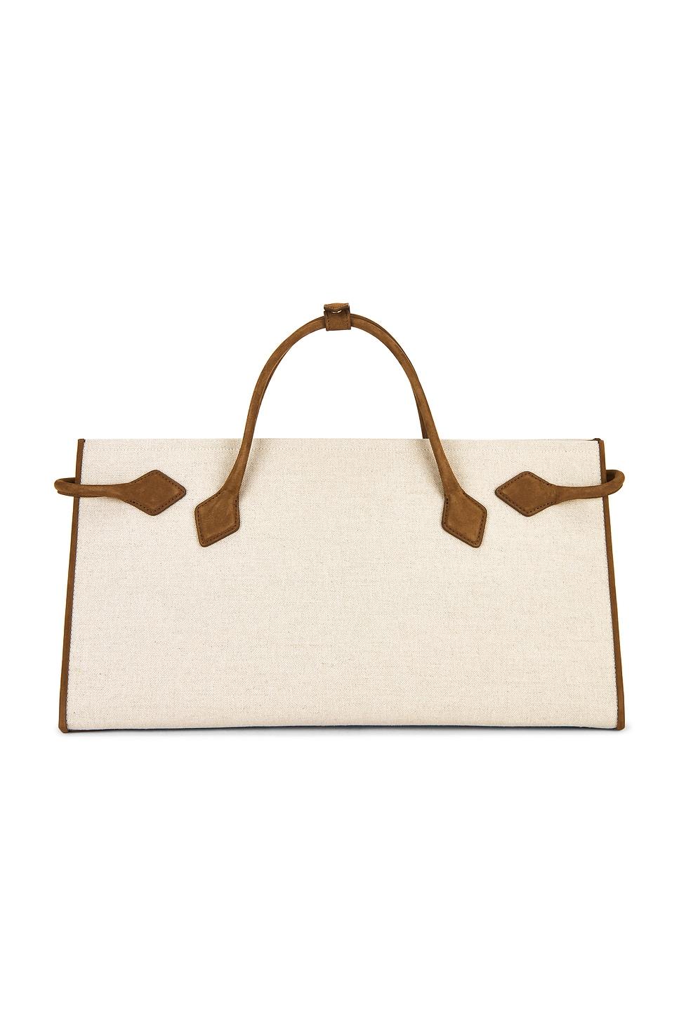 トートバッグ Alaia Suede Hand Tote Bag ALAIA Le Teckel Tote Bag in Suede and Leather - Bergdorf Goodman