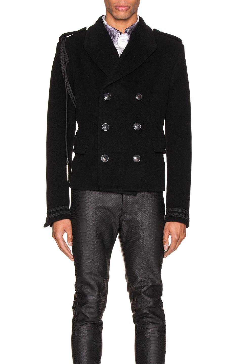 double breasted coat short