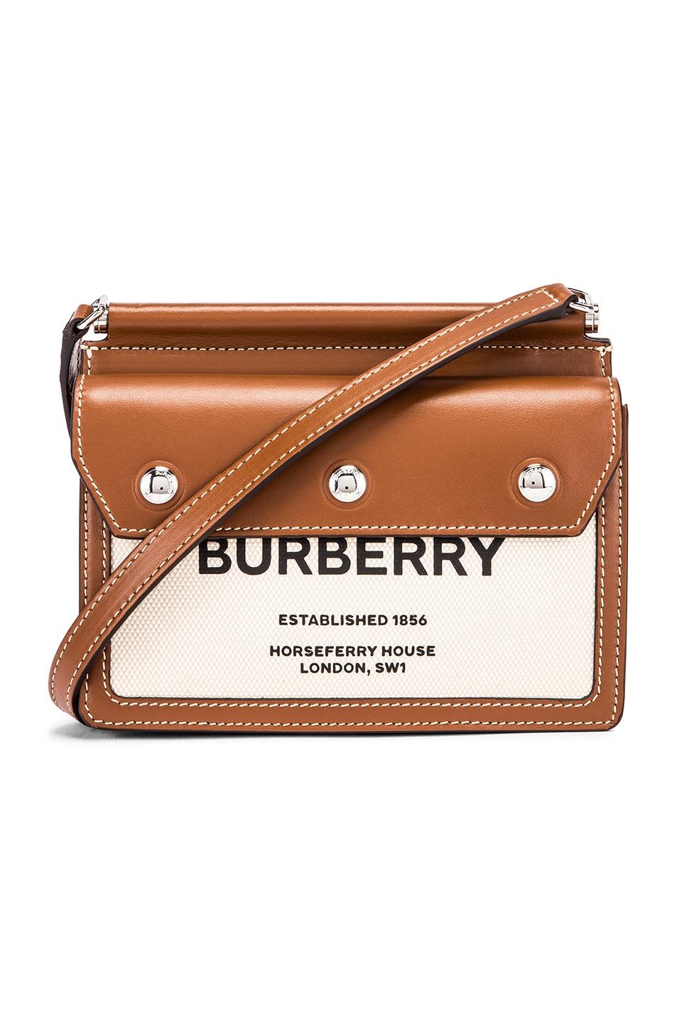 Burberry Mini Horseferry Print Title Bag With Pocket Detail | Lyst