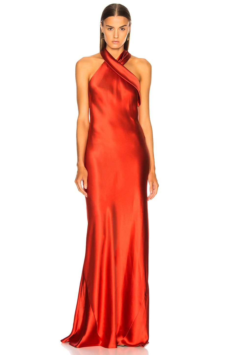 galvan london red dress Galvan London Red Sequined Inaugural Gown Sz S 2095$)