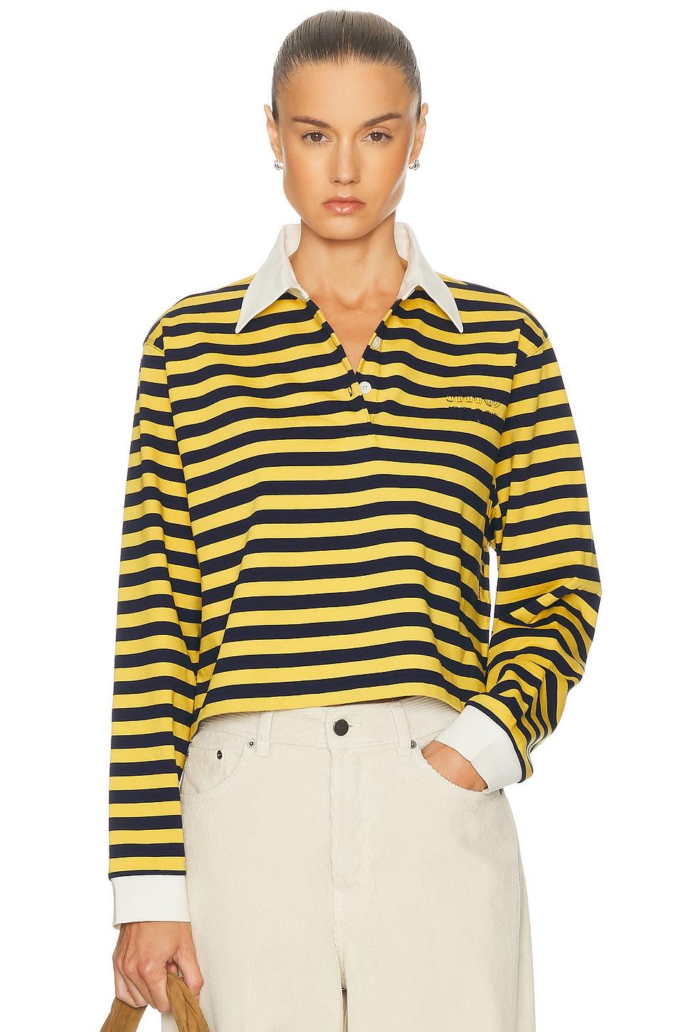 トップス Miu Miu design long-sleeves Miu Miu: Women's Long Sleeve T-Shirt (Green) | DSMNY E-SHOP