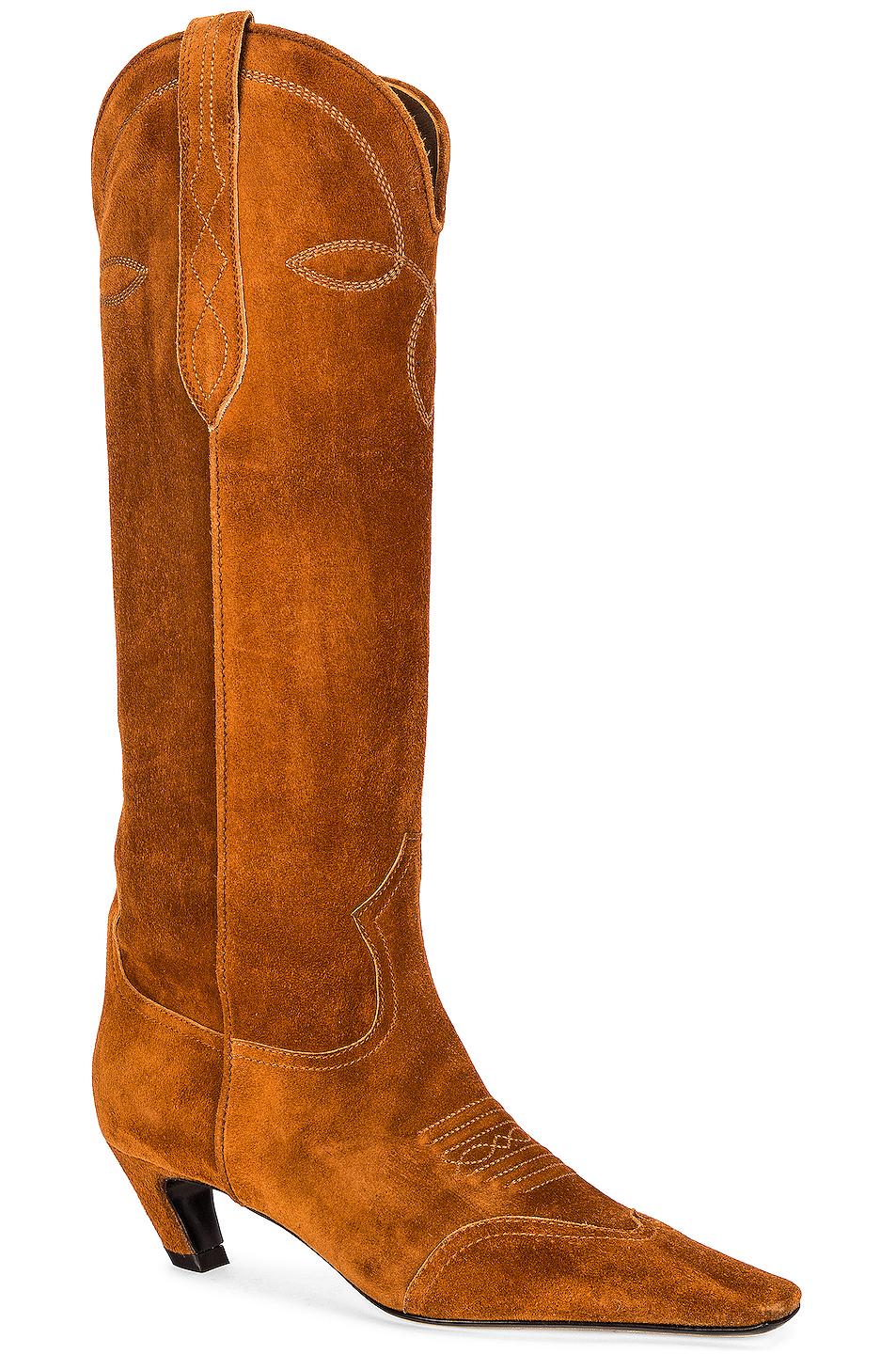 caramel knee high boots