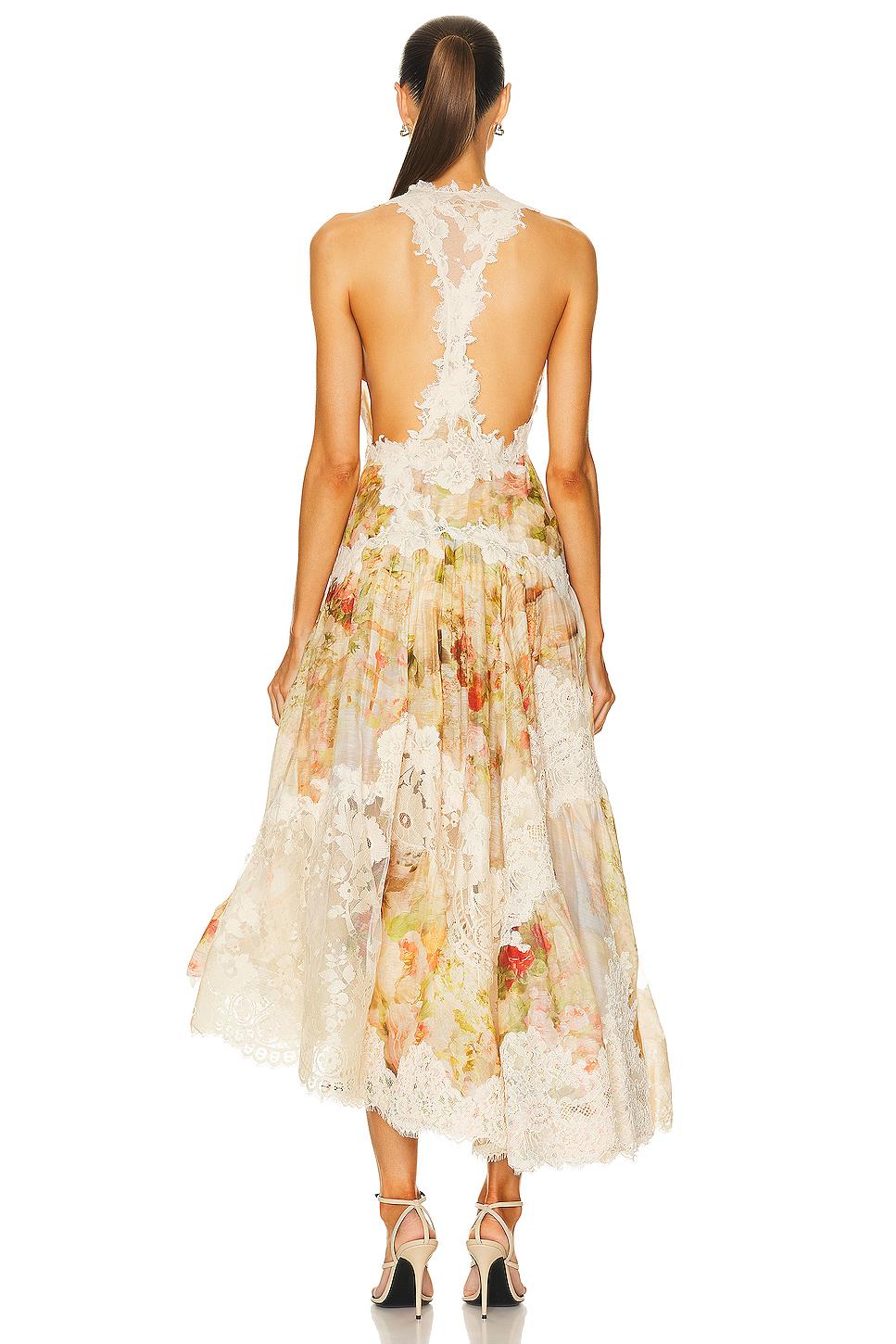 Zimmermann Luminosity Splice Lace Dress in Metallic | Lyst