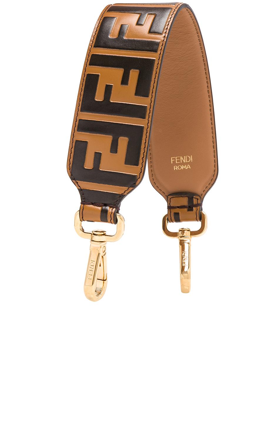 Lyst - Fendi Ff Printed Mini Bag Strap