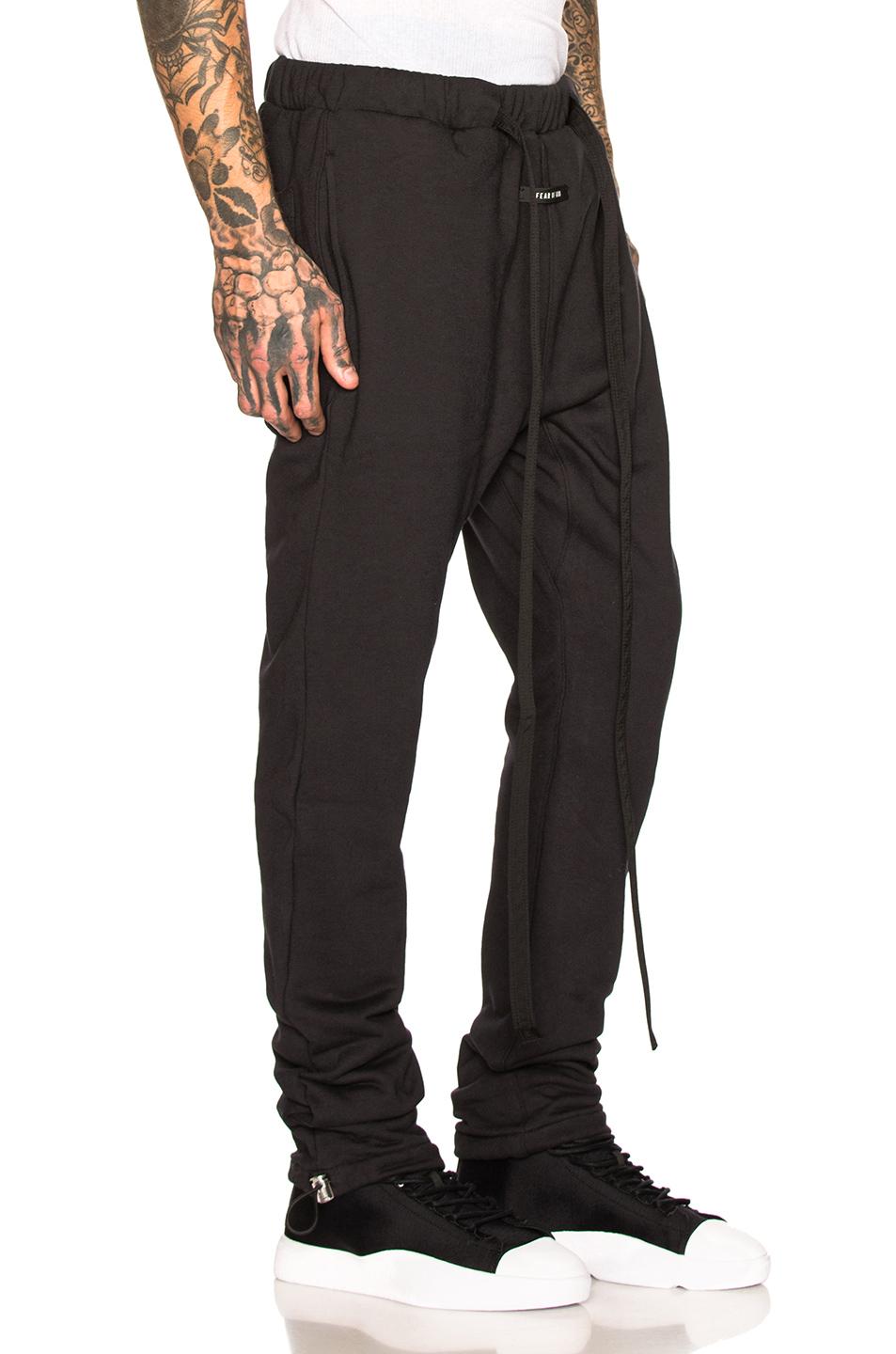 fear of god sweatpants black