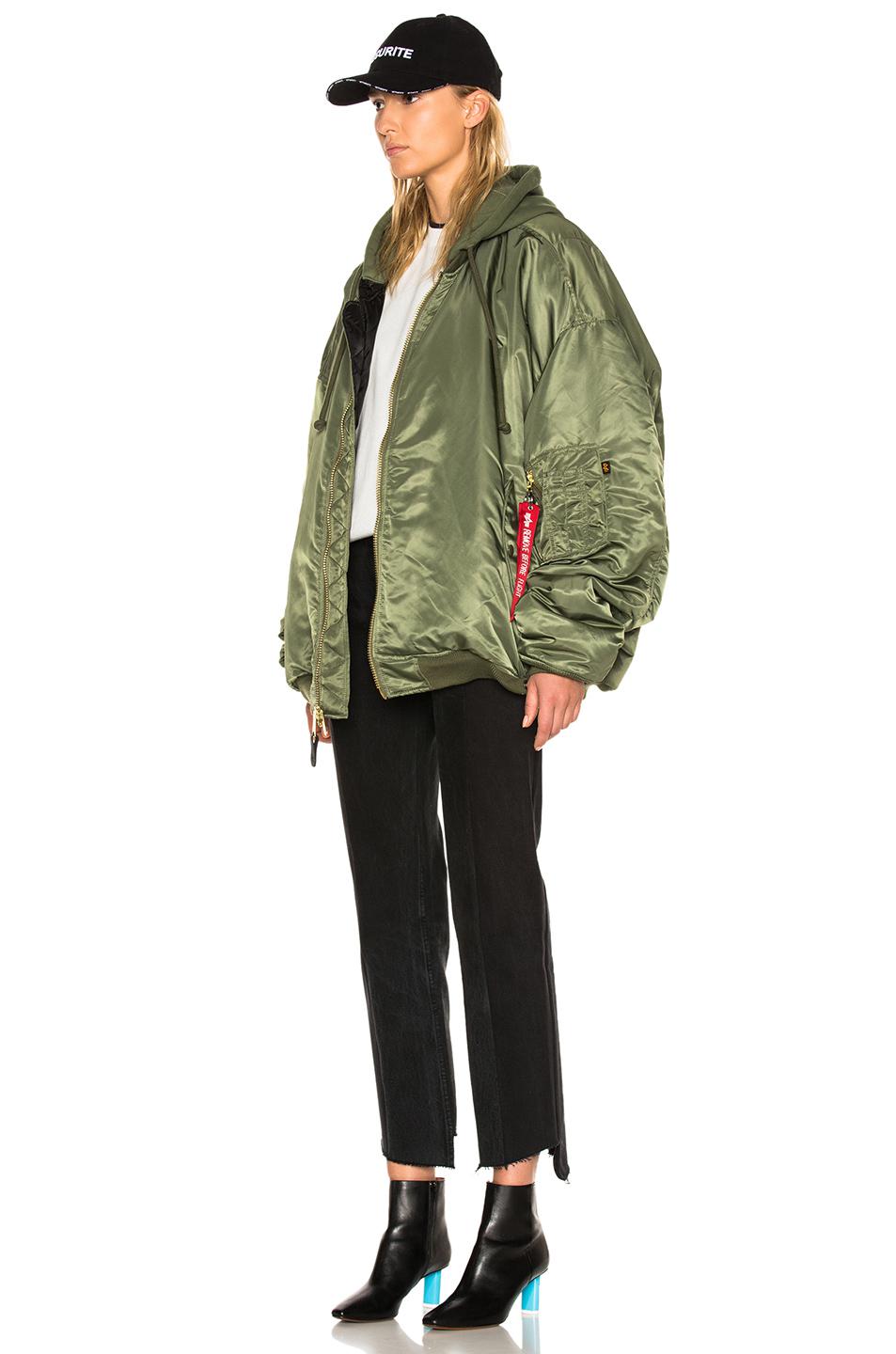 alpha industries oversized bomber