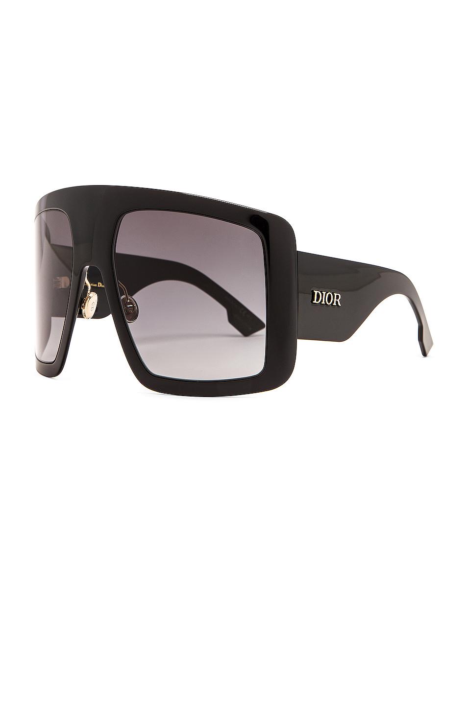 Dior Leather Shield Sunglasses in Black Lyst