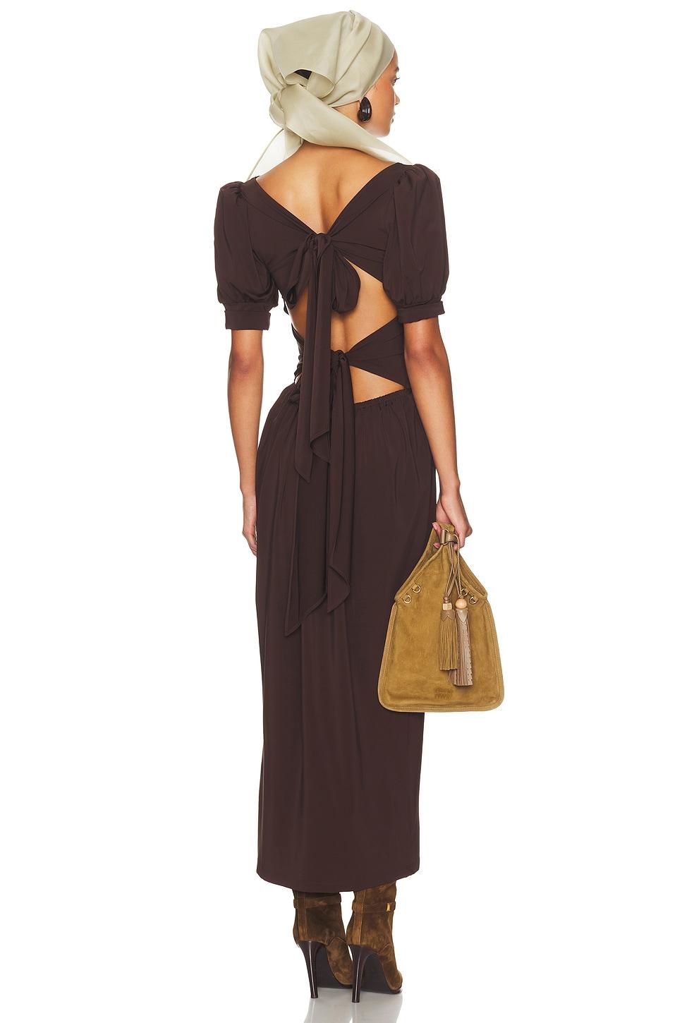 helsa brown dress The Simone Tie Back Jersey in Size:Men's 9