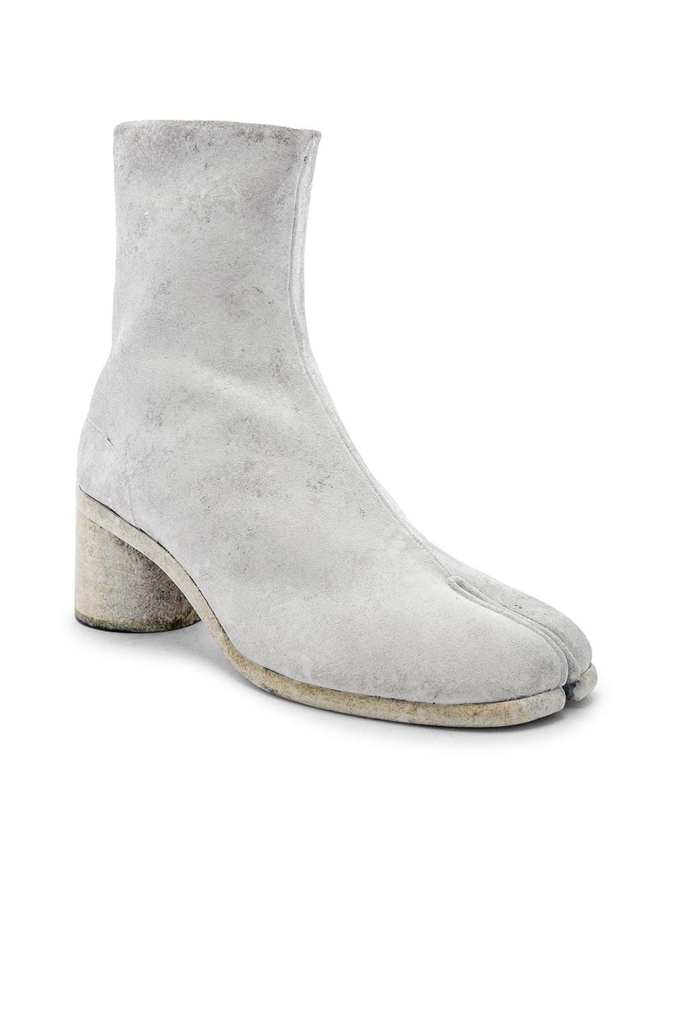 Maison Margiela Leather Tabi Boot in Grey (Gray) for Men - Save 35% - Lyst