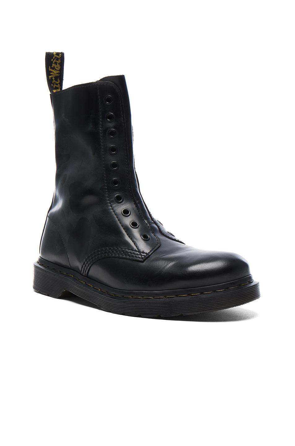 Vetements X Dr. Martens Leather Borderline Boots in Black | Lyst
