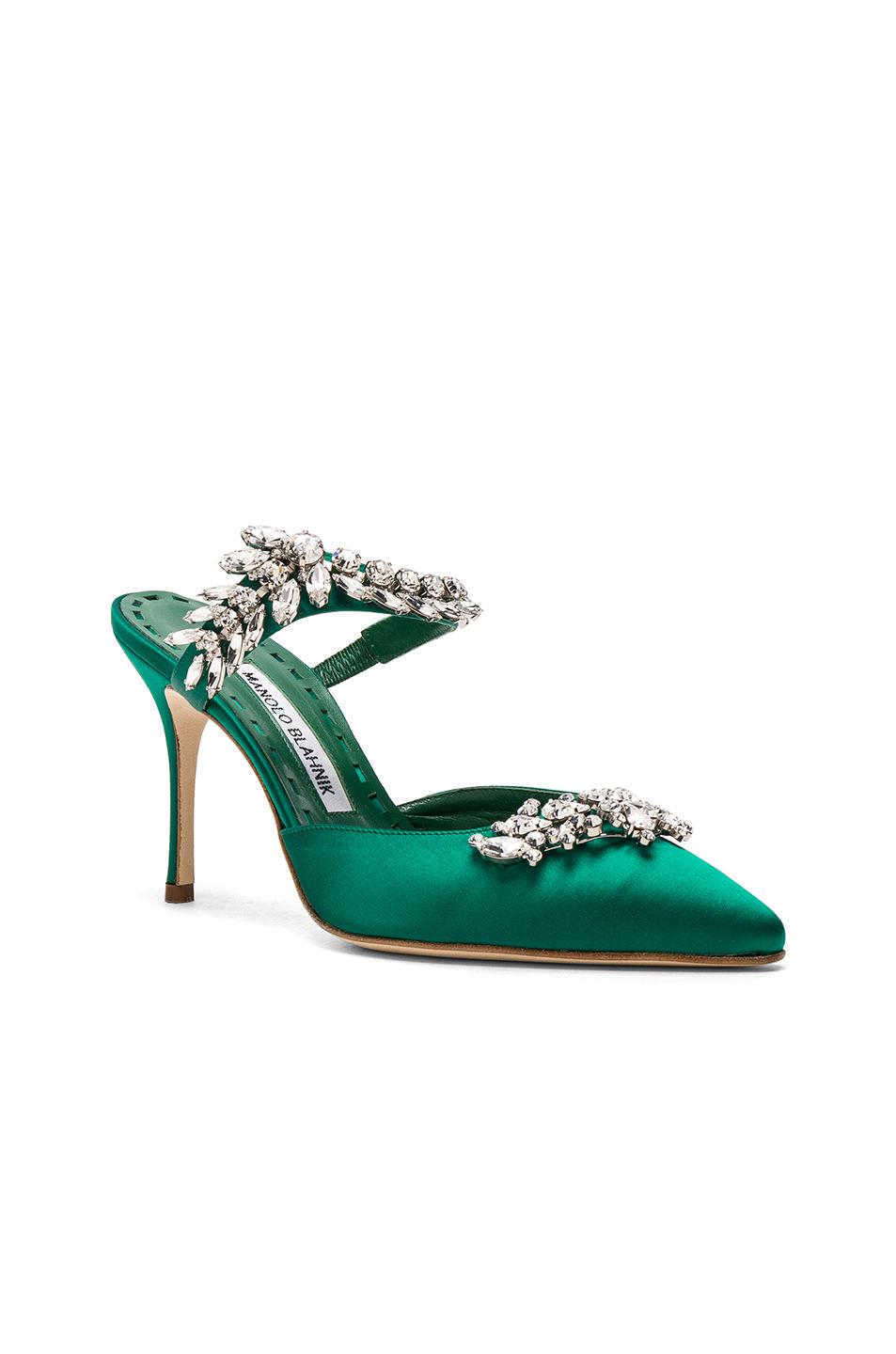 manolo blahnik emerald green