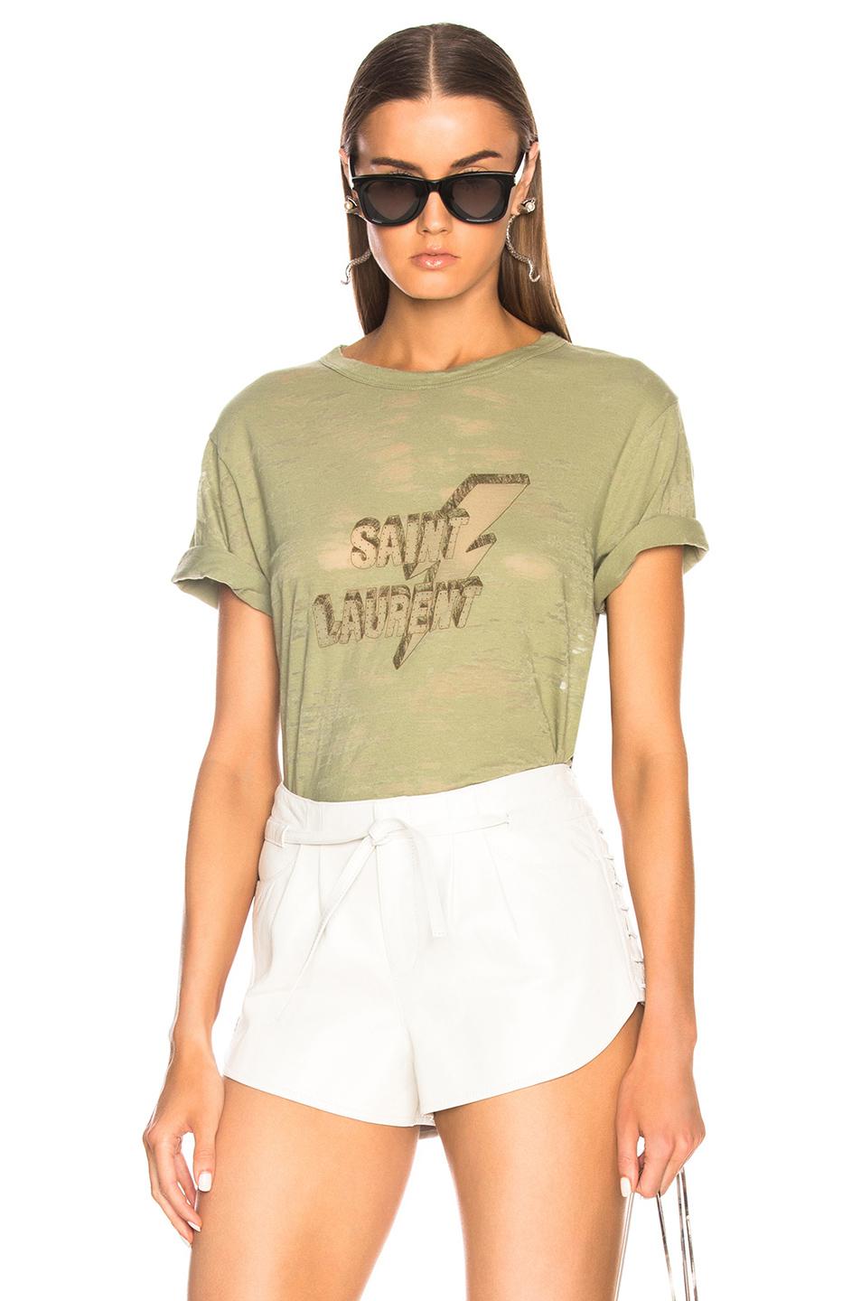 saint laurent graphic tee